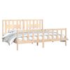 vidaXL Bedframe met hoofdbord massief grenenhout 200x200 cm