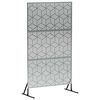 vidaXL Privacyscherm 100 x 50 x 180 cm Gegalvaniseerd staal zilver