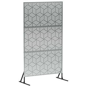 vidaXL Privacyscherm 100 x 50 x 180 cm Gegalvaniseerd staal zilver