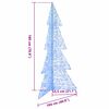 vidaXL Kerstboom met 240 LED Blauw 180 cm Acryl