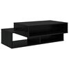 vidaXL Salontafel Zwart Eiken 105 x 50 x 32,5 cm Bewerkt hout