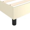 vidaXL Boxspring bed kunstleer cr&egrave;mekleurig 200x200 cm