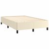 vidaXL Bedframe kunstleer crèmekleurig 120x200 cm