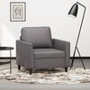 vidaXL Fauteuil 60 cm kunstleer grijs