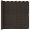 vidaXL Balkonscherm 90x600 cm HDPE bruin