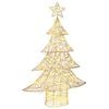 vidaXL Kerstboom 120 LED's Warmwit 120,5 cm PET