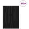 vidaXL Decorpanelen 150 pcs Zwart Eiken 21 x 30 x 0,27 cm Bewerkt hout