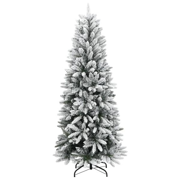 vidaXL Kunstkerstboom met 300 LED's en sneeuw 210 cm