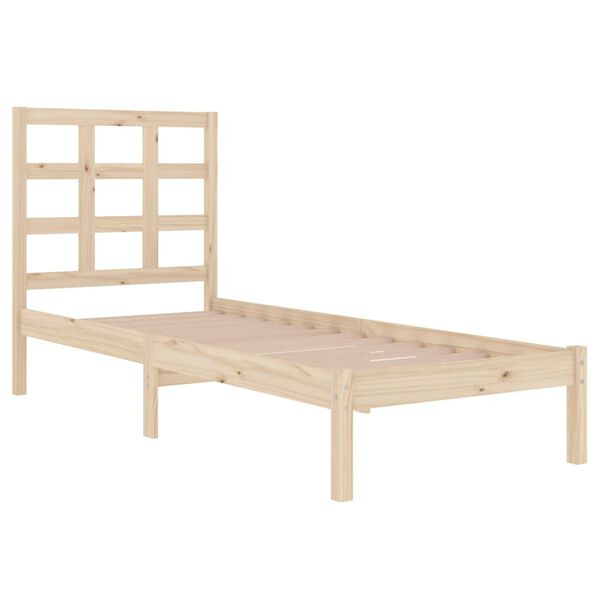 vidaXL Bedframe massief hout 75x190 cm