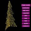 vidaXL Kerstboom met 240 LED Warmwit 180 cm Rattan