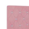 vidaXL Hoofdbord met hoofdeinde Roze 90 cm Nep Leer