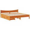 vidaXL Bedframe met lades massief grenenhout wasbruin 200x200 cm