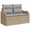 vidaXL Tuin Sofa Set met opslag 8 pcs Beige en Licht Grijs poly rattan