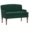 vidaXL Loungebank met knopencomfort Donkergroen 111 x 65 x 79 cm