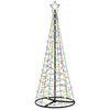 vidaXL LED-kerstboom spiraal met voet EKENAS 180 cm 220 LED's
