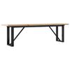 vidaXL Salontafel O-frame 160x40x45,5 cm grenenhout en staal