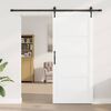vidaXL Schuifdeur ORKDAL Wit 93 x 211 cm Massief grenenhout