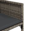 vidaXL Tuinstoelen 4 st met kussens poly rattan grijs