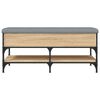 vidaXL Schoenenbank 102x42x45 cm bewerkt hout sonoma eikenkleurig