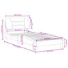 vidaXL Bedframe met LED zonder matras "Hvar" wit 90x200 cm