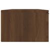 vidaXL Wandkasten 2 st 68x30x20 cm bewerkt hout bruin eikenkleur