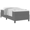 vidaXL Boxspringbed Lichtgrijs en wit. 90 x 190 cm Katoen Stof