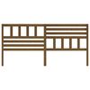 vidaXL Hoofdbord 206x4x100 cm massief grenenhout honingbruin