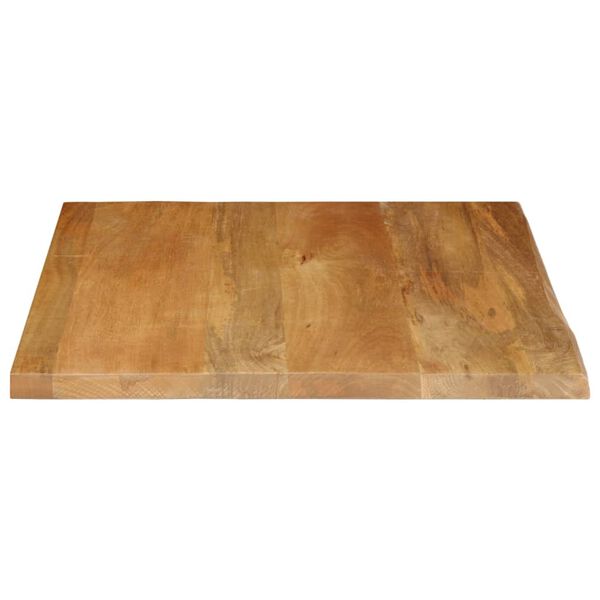 vidaXL Tafelblad met natuurlijke rand 40x40x3,8 cm massief mangohout