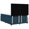vidaXL Boxspring met matras fluweel blauw 140x190 cm