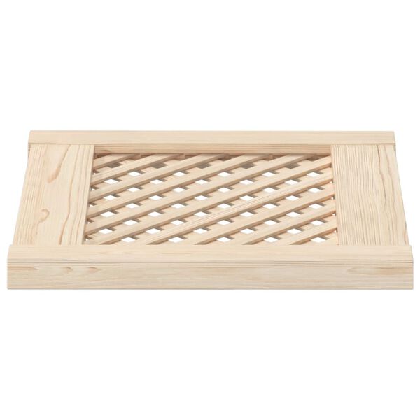 vidaXL Kastdeuren met latwerk 2 st 39,5x39,5 cm massief grenenhout