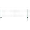 vidaXL Euro-hek met palen 25 x 0,6 m PVC-Coated Staal Groen Mesh