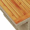 vidaXL 11-delige Tuinset met kussens poly rattan acacia beige