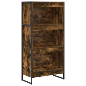 vidaXL Boekenkast 60 x 30 x 121 cm Bewerkt hout Rook Eik