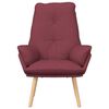 vidaXL Fauteuil Wijnrood 69 x 74 x 93 cm Sherpa Stof