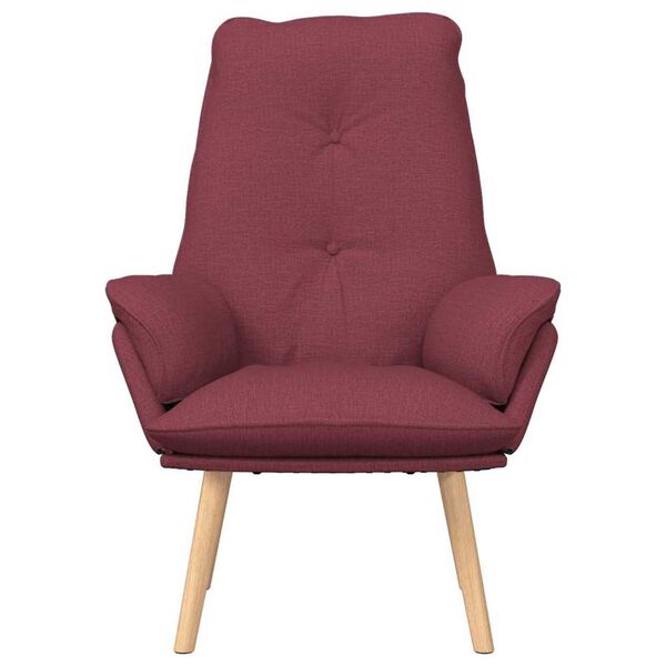 vidaXL Fauteuil Wijnrood 69 x 74 x 93 cm Sherpa Stof