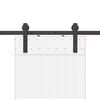vidaXL Doos met onderdelen voor schuifdeur 200 cm staal zwart
