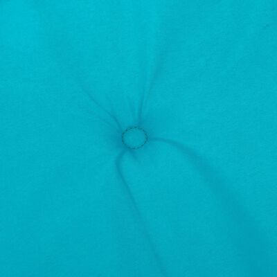 vidaXL Stoelkussens 6 st lage rug stof turquoise