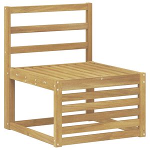 vidaXL Buiten Midden Sofa Massief Acaciahout Wit 63 x 59 x 73 cm