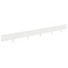 vidaXL Gazonrand 30 st 100 x 12 cm Staal Wit