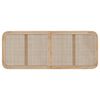 vidaXL Hoofdbord met hoofdeinde Naturel 140 x 55 x 3 cm Rattan