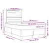 vidaXL Boxspringbed met matras Lichtgrijs 120 x 190 cm Stof
