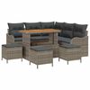 vidaXL Tuin Sofa Set 9 st 8-Aantal zitplaatsen Grijs