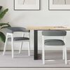 vidaXL Eettafelstoelen 2 pcs Wit 54 x 57 x 73 cm Massief Rubberhout