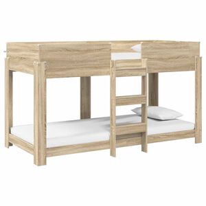 vidaXL Bunk Bed voor Kinderen Sonoma Eiken 90 x 200 cm Bewerkt hout