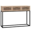 vidaXL Wandtafel 105x30x75 cm bewerkt hout en ijzer