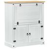 vidaXL Wijnkast Wit 97 x 45 x 114 cm Massief grenenhout
