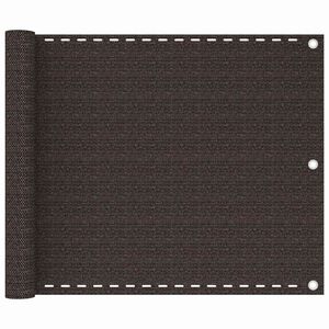 vidaXL Balkonscherm 75x300 cm HDPE bruin