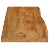 vidaXL Tafelblad met natuurlijke rand 80x40x2,5 cm massief mangohout