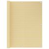 vidaXL Balkonscherm 120x400 cm HDPE beige