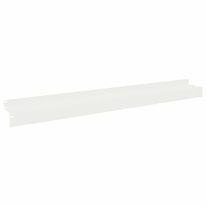 vidaXL Gazonrand 10 st 100 x 10 x 8 cm Staal Wit
